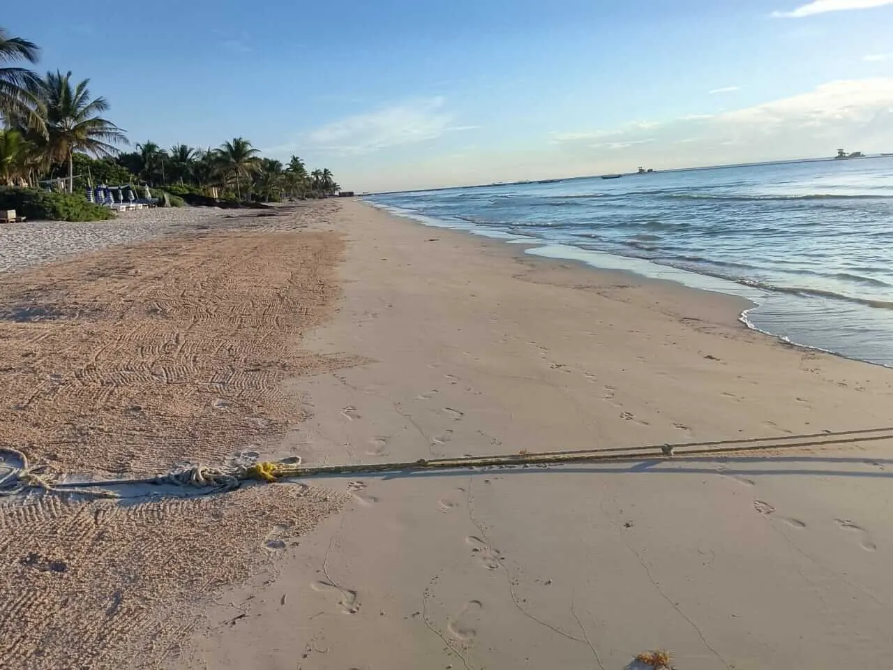 Vista de la playa en Playa Las Palmas Glamping