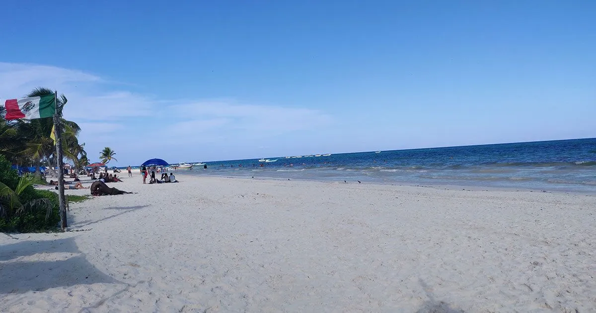 Vista de la playa en Playa Paraiso