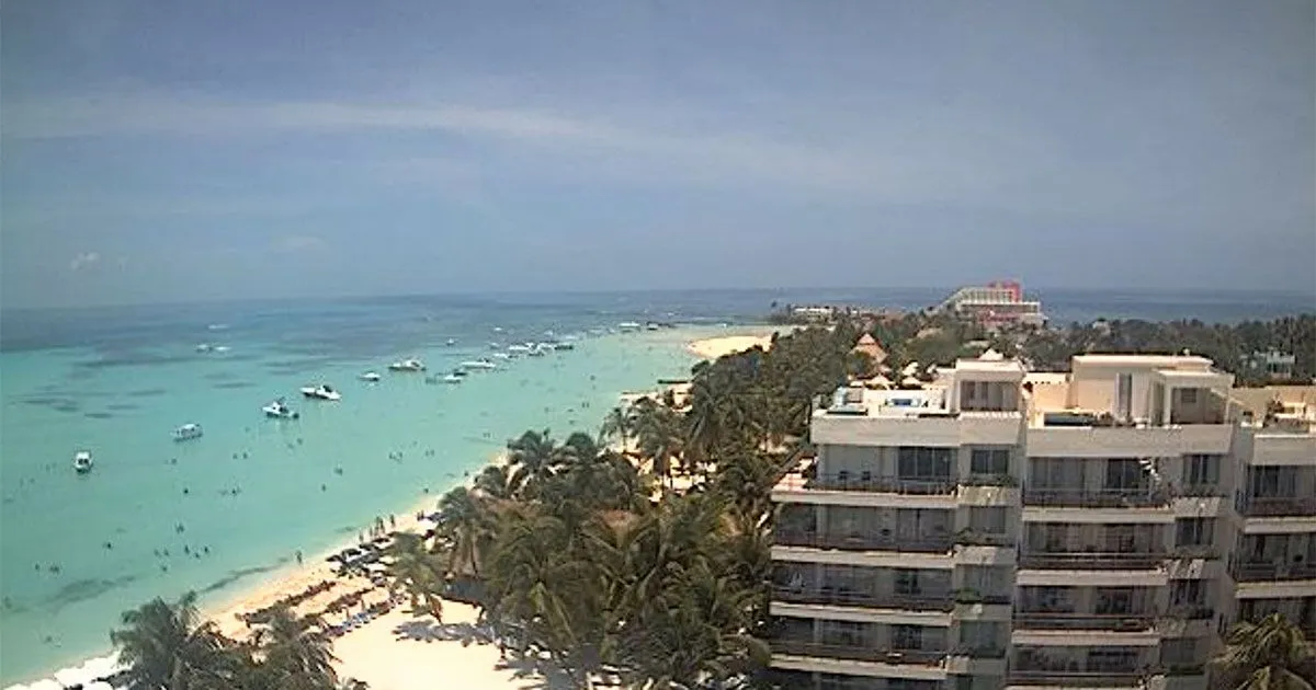 Vista de la playa en Ixchel Beach Hotel